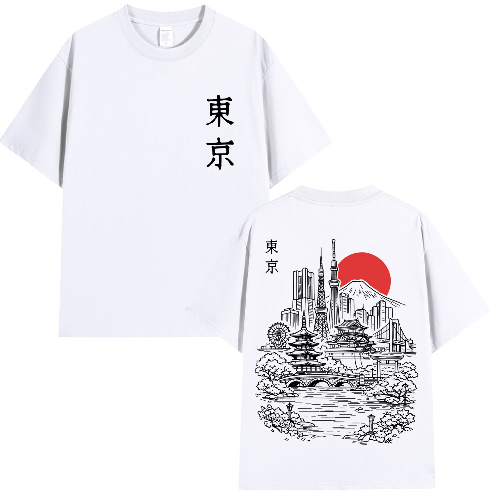 Vintage Fashion In Tokyo - Japońska koszulka z grafiką w stylu