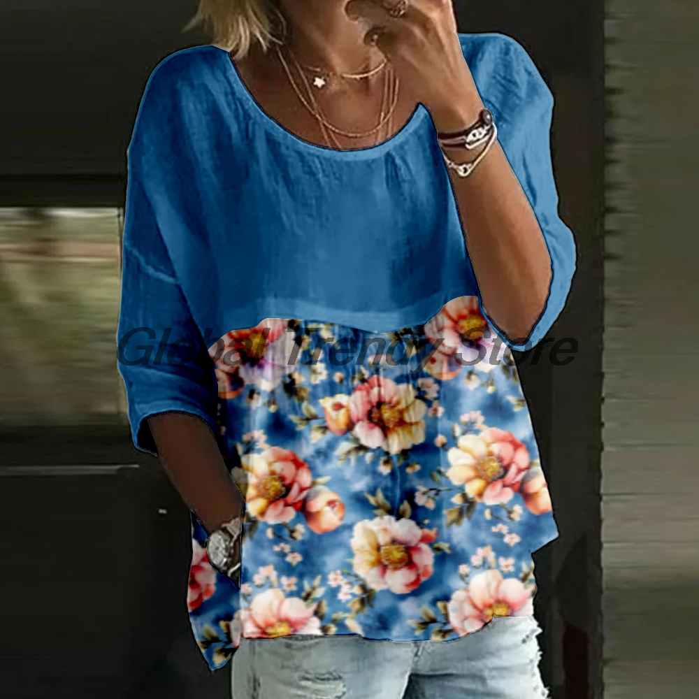 Damska bluzka z kwiatowym nadr – Printed Floral Shirt recenzja i cena