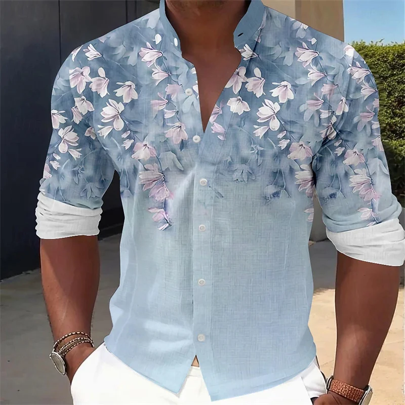 Męska koszula z długim rękawem – Printed Floral Shirt recenzja i cena