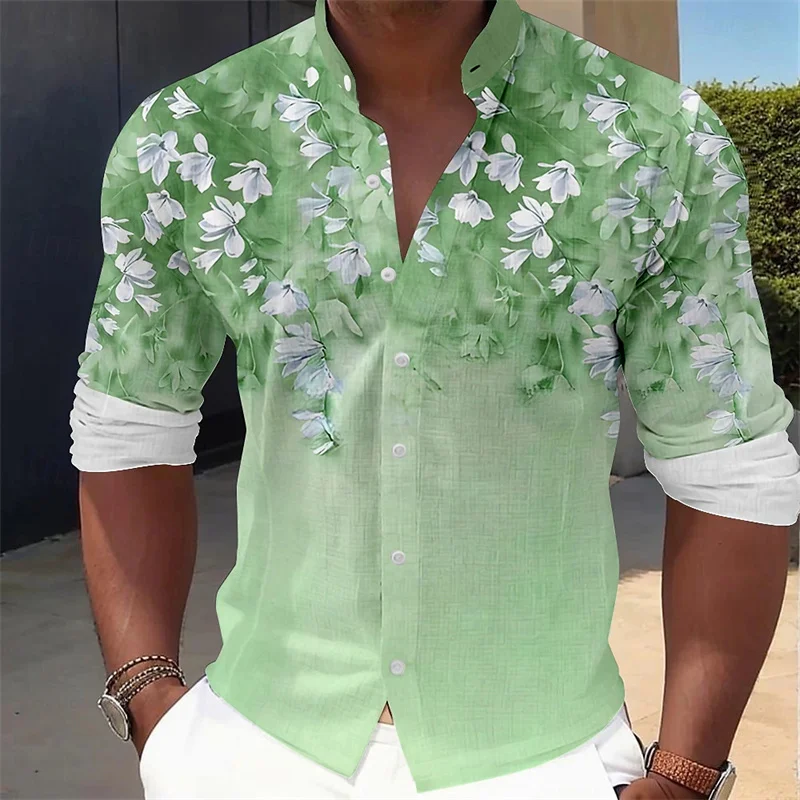 Męska koszula z długim rękawem – Printed Floral Shirt recenzja i cena