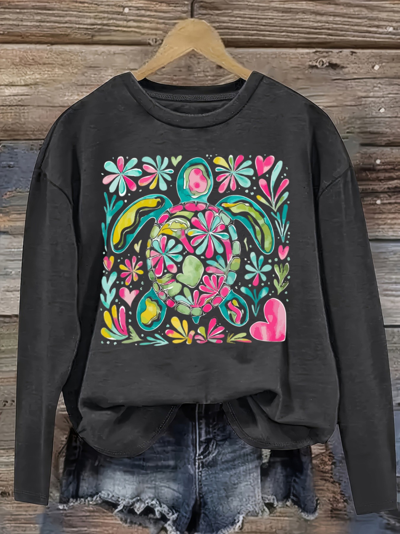 Damska codzienna koszulka z dł – Printed Floral Shirt recenzja i cena