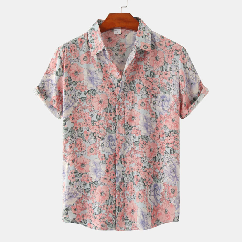 Koszula z nadrukiem w małych,  – Printed Floral Shirt recenzja i cena