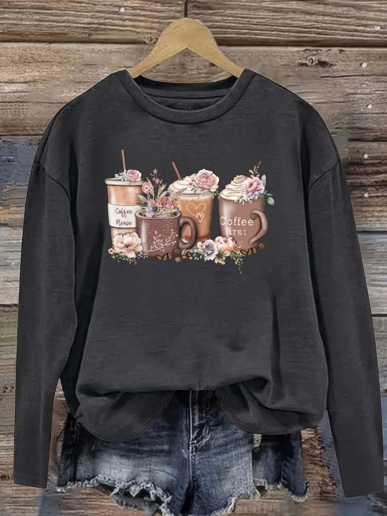 Damska codzienna koszulka z dł – Printed Floral Shirt recenzja i cena