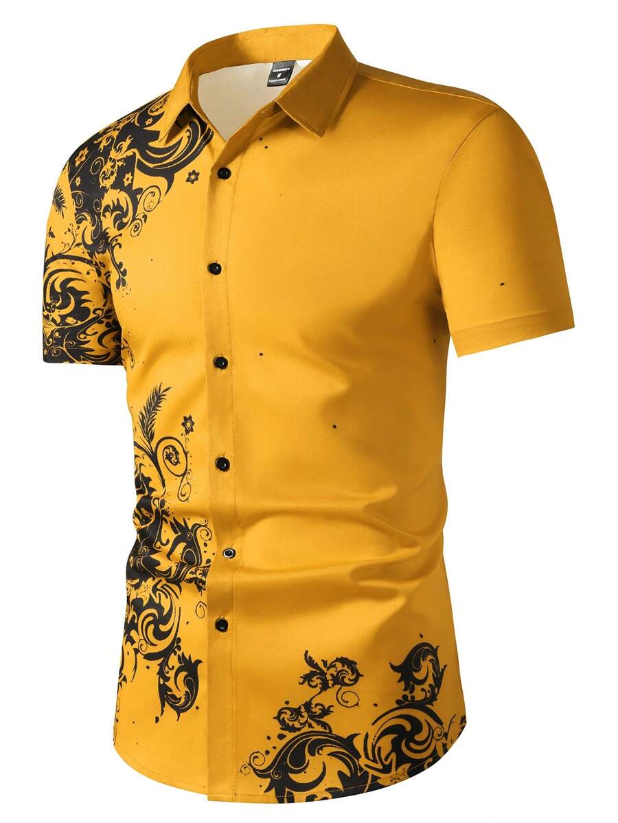 Męska koszula Manfinity Homme  – Printed Floral Shirt recenzja i cena