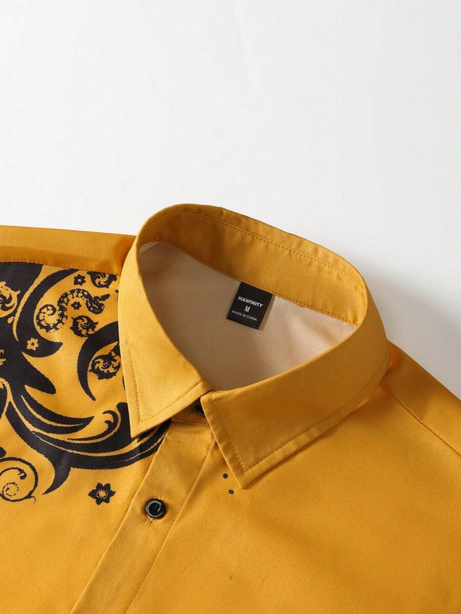 Męska koszula Manfinity Homme  – Printed Floral Shirt recenzja i cena