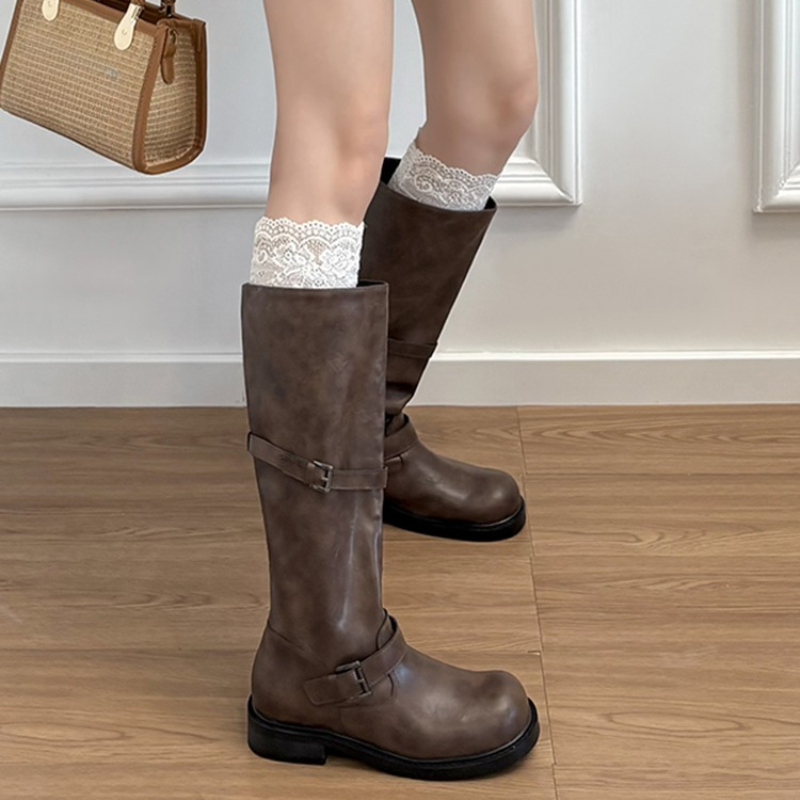 Botki damskie do kolan w stylu – Vintage Old Fashion recenzja i cena