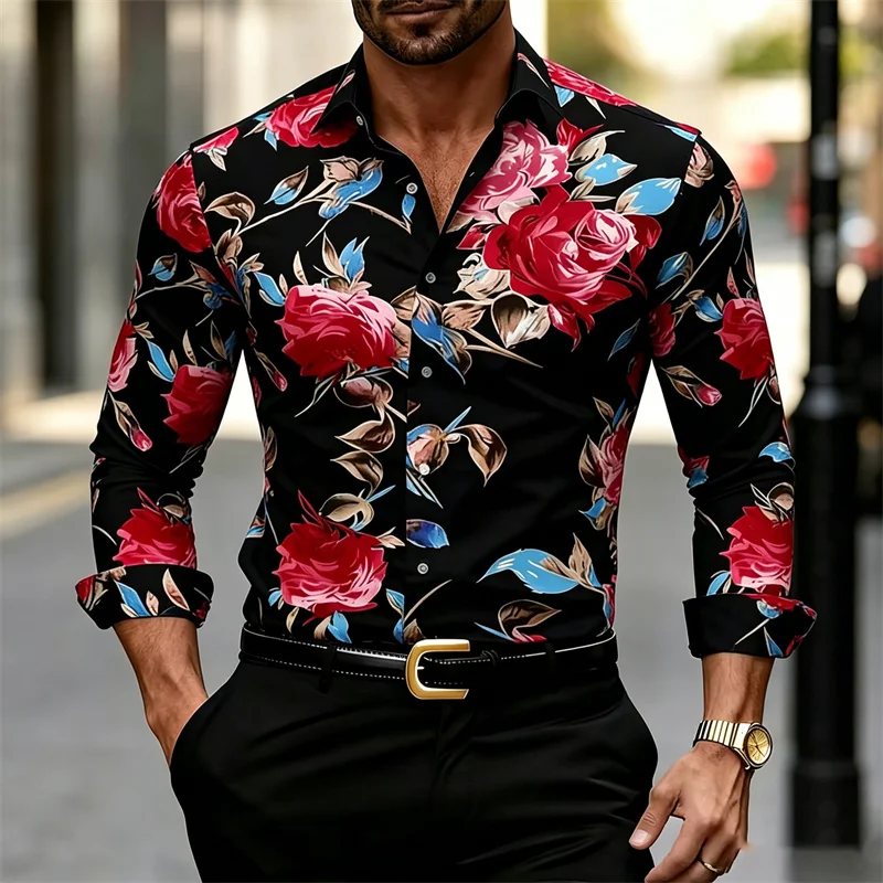 Męska koszula z długim rękawem – Printed Floral Shirt recenzja i cena