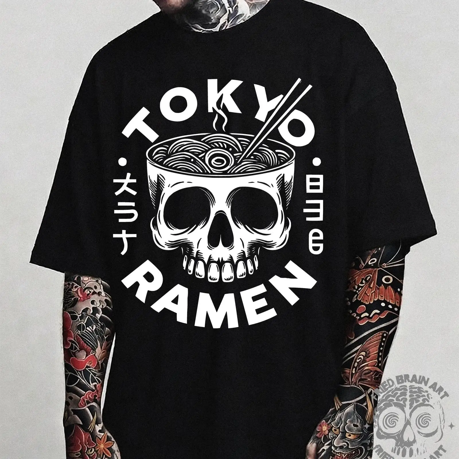 Koszulka Tokyo Skull Ramen dla – Vintage Fashion In Tokyo recenzja i cena