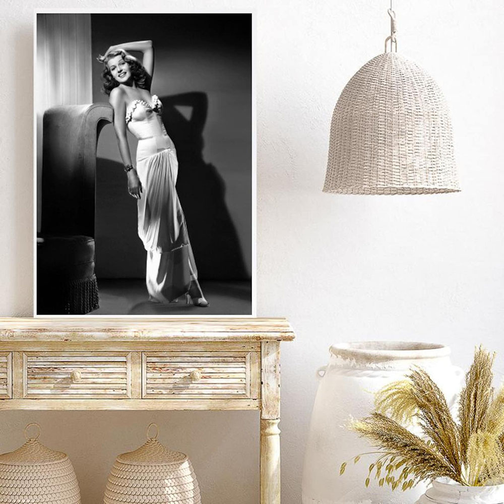 Plakat Rita Hayworth, czarno-b – Vintage Fashion Photography recenzja i cena