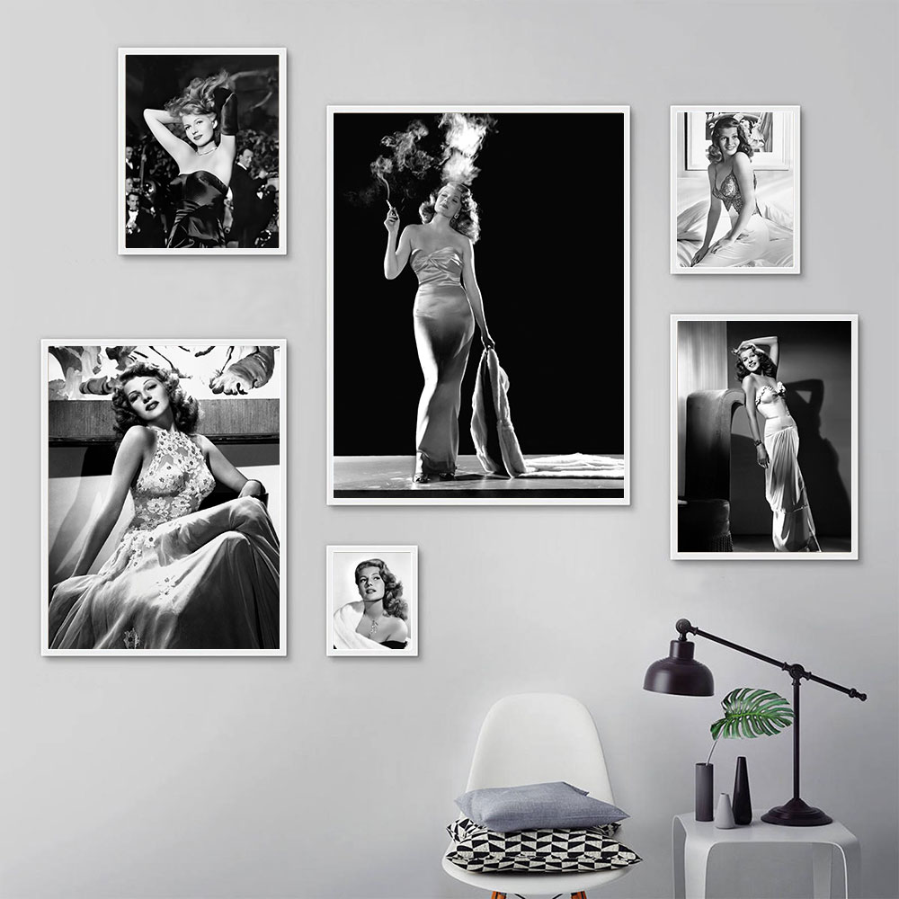 Plakat Rita Hayworth, czarno-b – Vintage Fashion Photography recenzja i cena