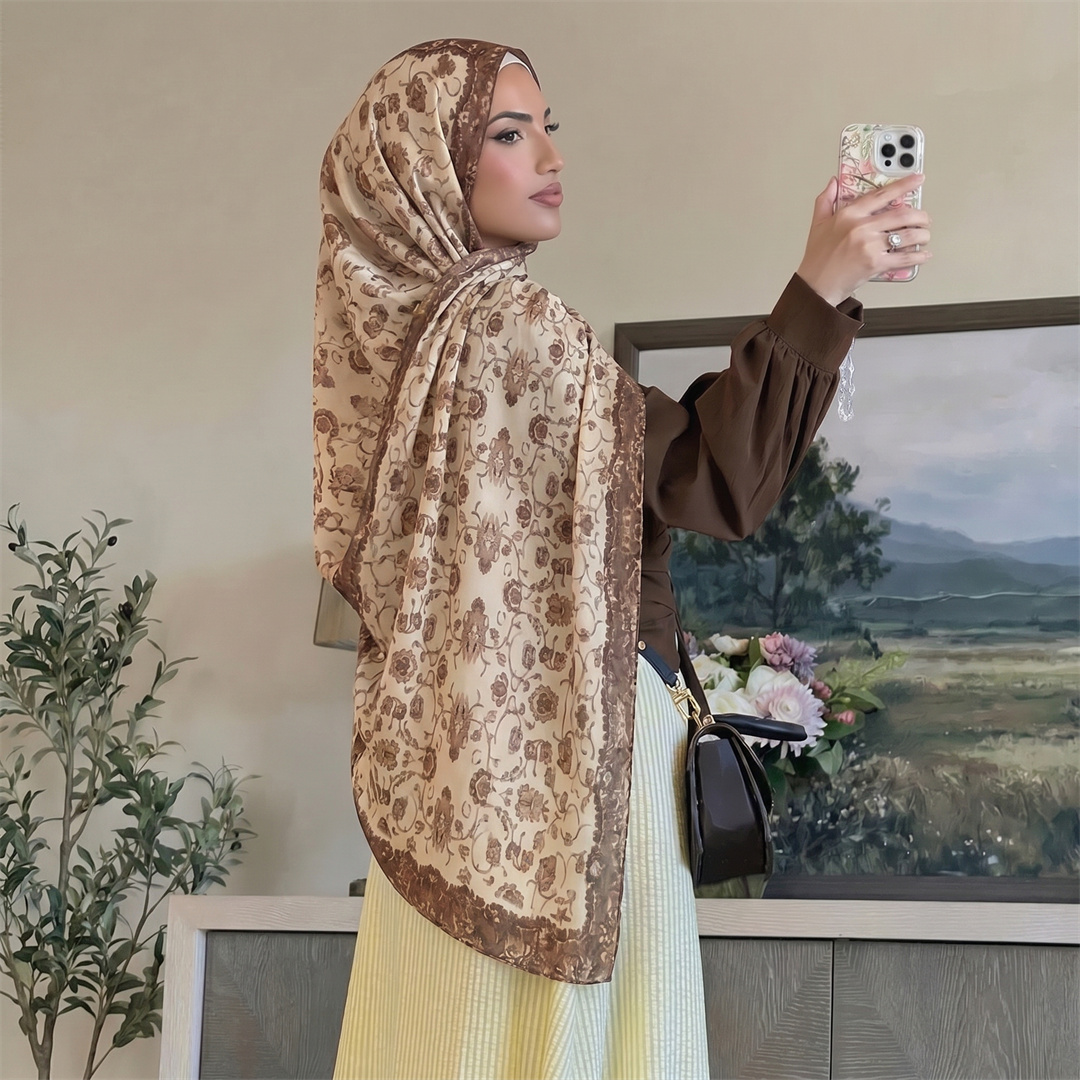 Hidżab w stylu vintage z kwiat – Vintage Fashion Ladies recenzja i cena