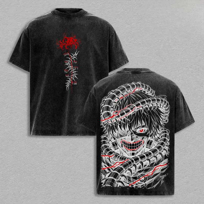Manga Kaneki Ken Retro T-Shirt – Vintage Fashion In Tokyo recenzja i cena